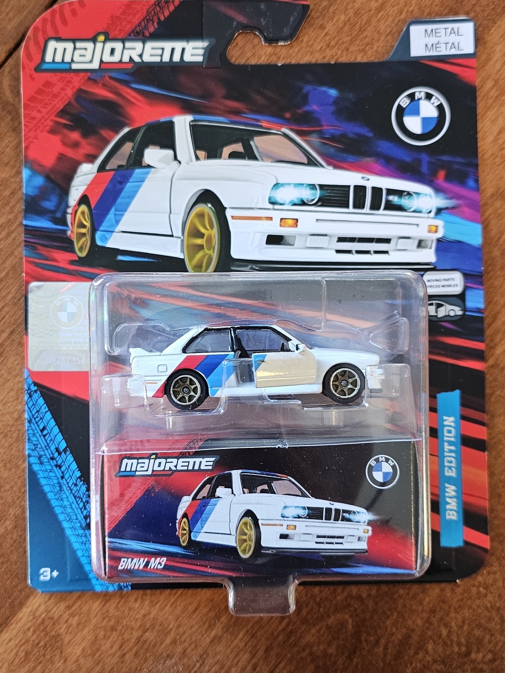 BMW M3 - White with Blue & Red Stripes
